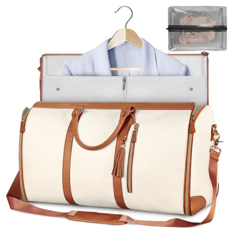 Large Capacity Travel Duffle Bag Women's Handbag Folding Suit