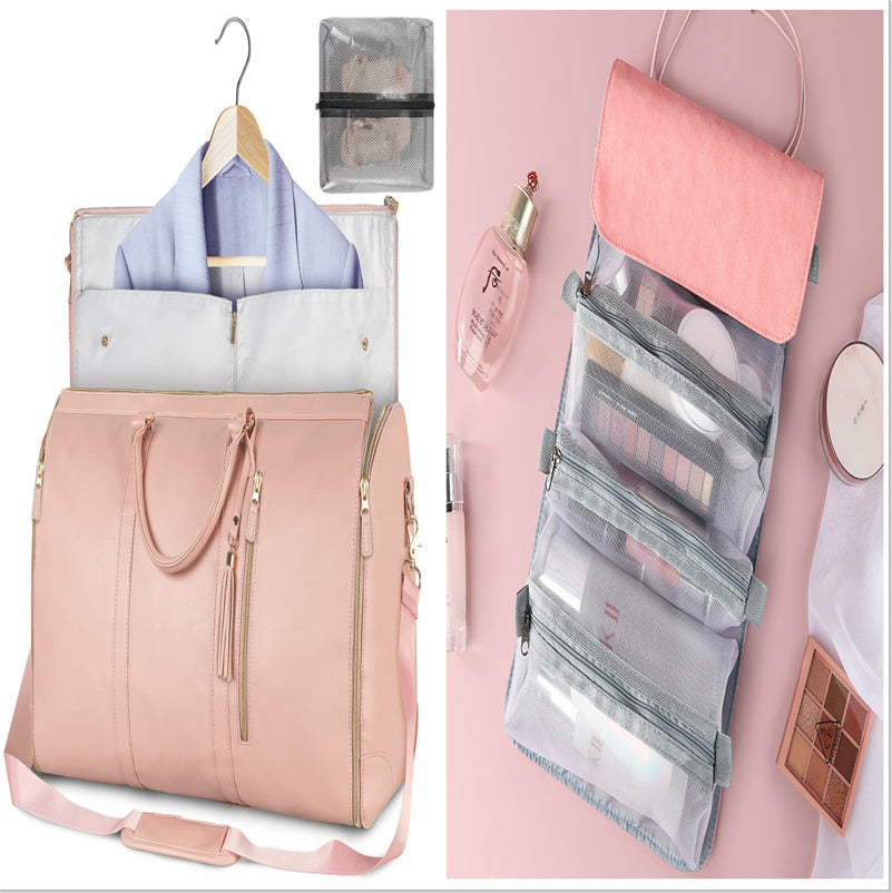 Large Capacity Travel Duffle Bag Women's Handbag Folding Suit