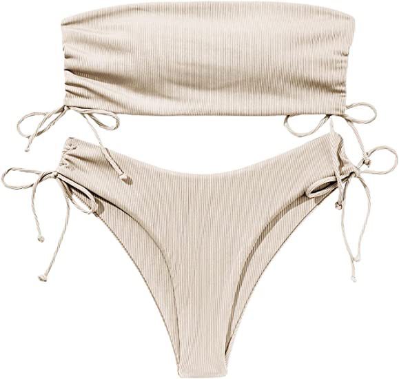 Summer Tube Bikini With Drawstring