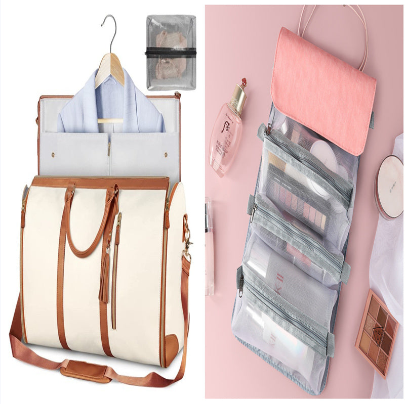 Large Capacity Travel Duffle Bag Women's Handbag Folding Suit