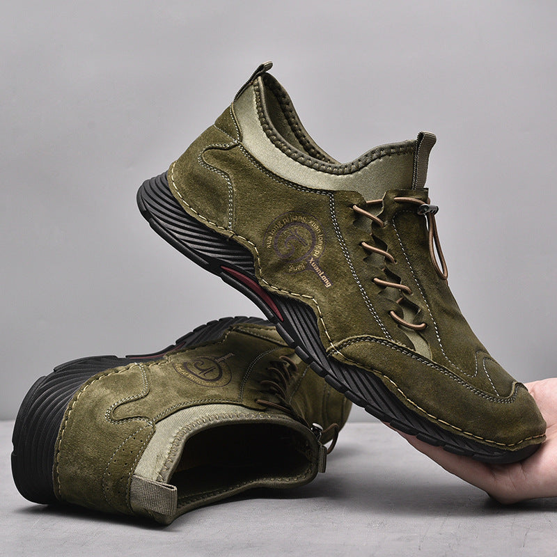 Manual Leather Korean Men's Shoes Factory Direct Sales