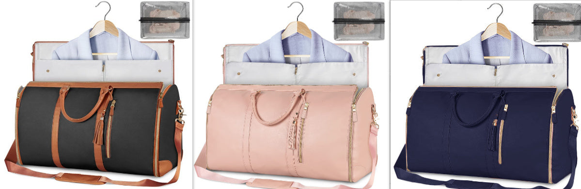 Large Capacity Travel Duffle Bag Women's Handbag Folding Suit