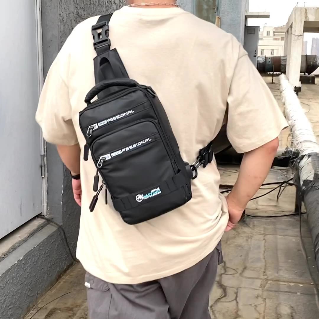 Multifunction Bags For Men Nylon Backpack Crossbody Shoulder Bag