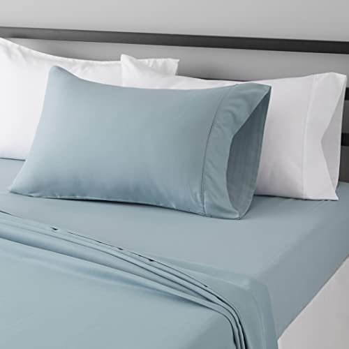 AmazonBasics Light-Weight Microfiber Sheet Set - Full, Black