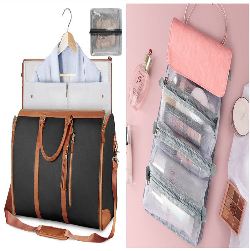 Large Capacity Travel Duffle Bag Women's Handbag Folding Suit
