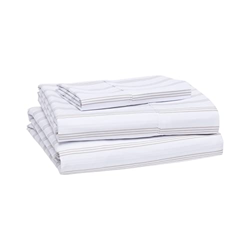 AmazonBasics Light-Weight Microfiber Sheet Set - Full, Black