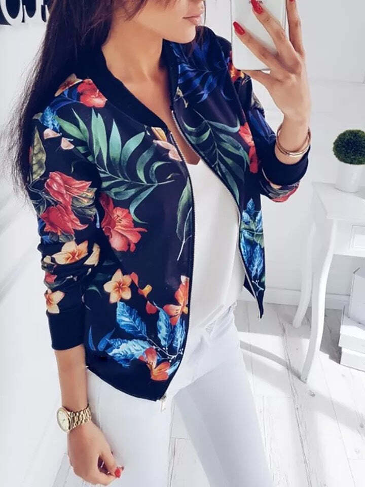 New hot women's color fashion autumn jacket