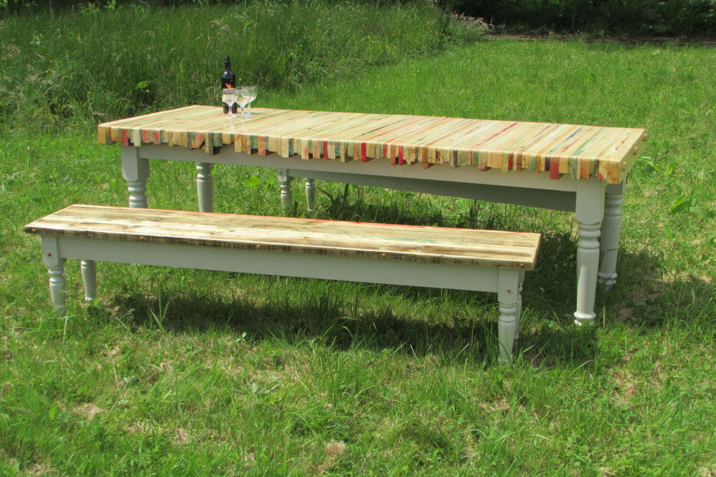 Reclaimed Pallet Wood Dining Table
