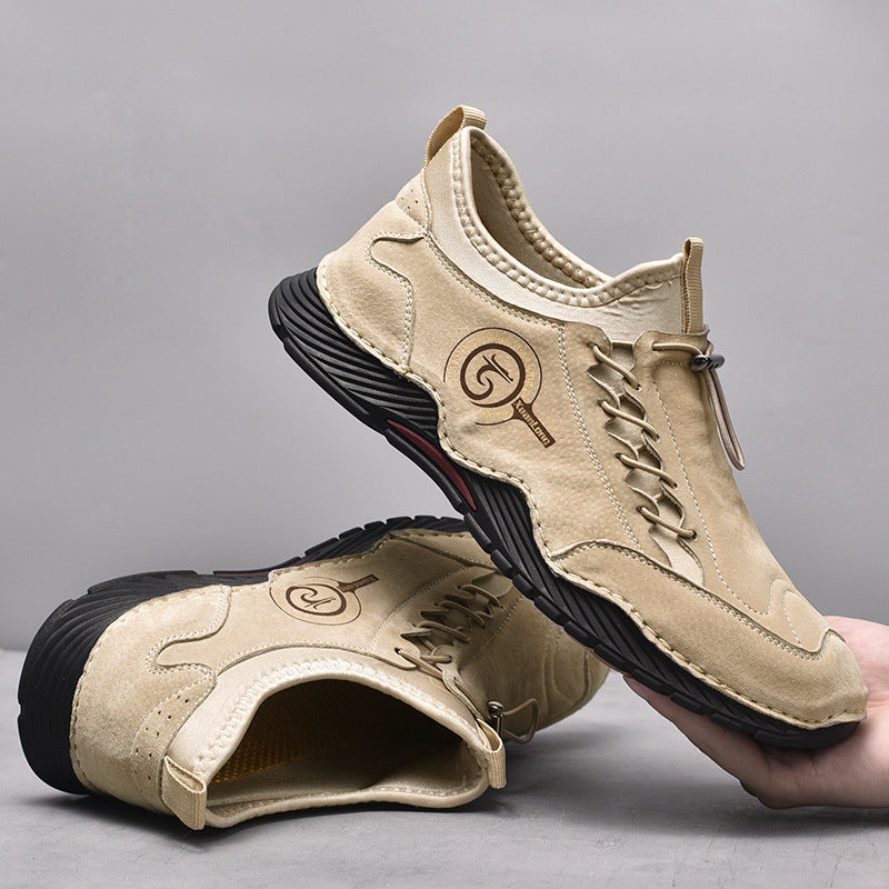 Manual Leather Korean Men's Shoes Factory Direct Sales