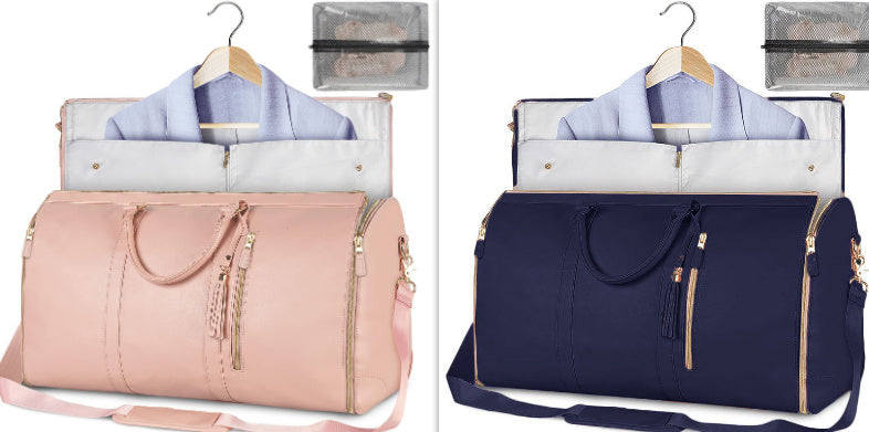 Large Capacity Travel Duffle Bag Women's Handbag Folding Suit
