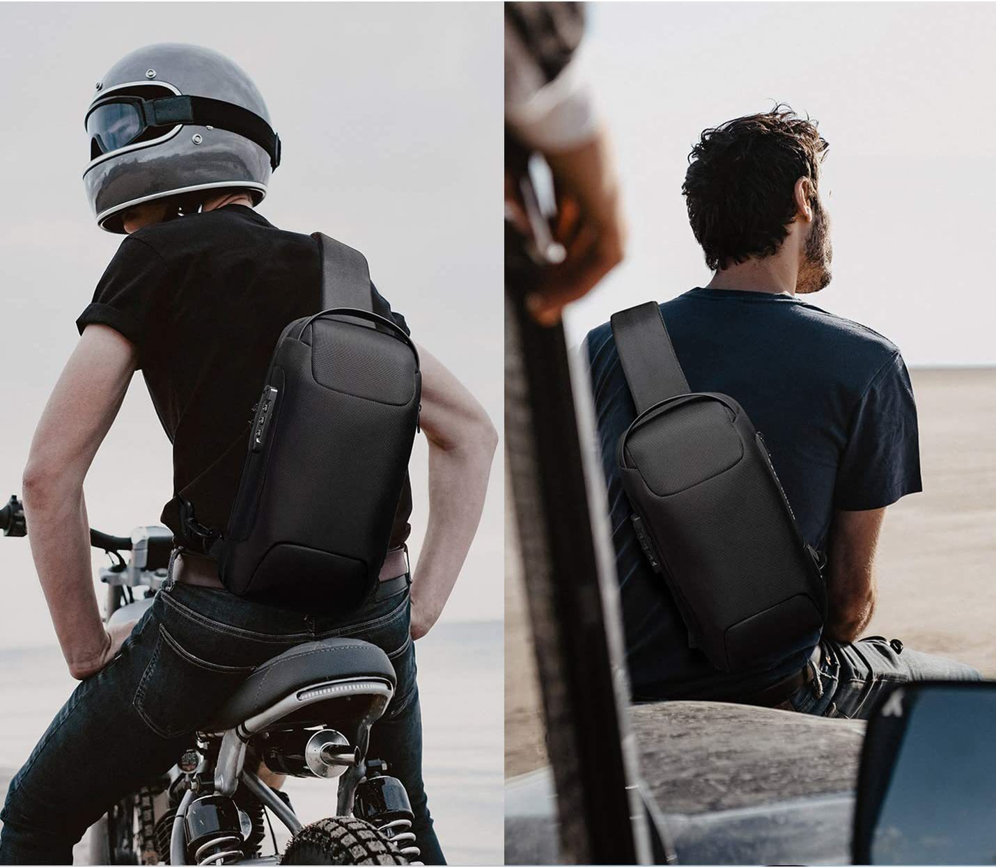 Sling Bag, Waterproof Men's Chest Bag Shoulder Bags