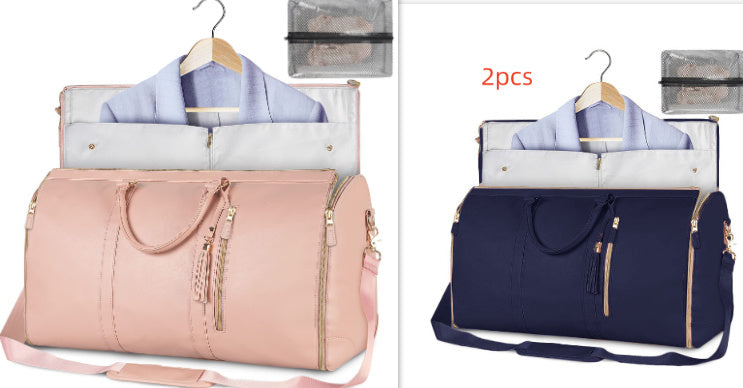 Large Capacity Travel Duffle Bag Women's Handbag Folding Suit