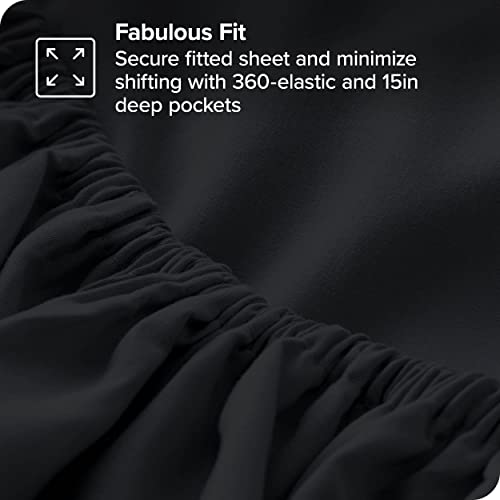 Bare Home Full Sheet Set - 1800 Ultra-Soft Microfiber Full Bed Sheets -