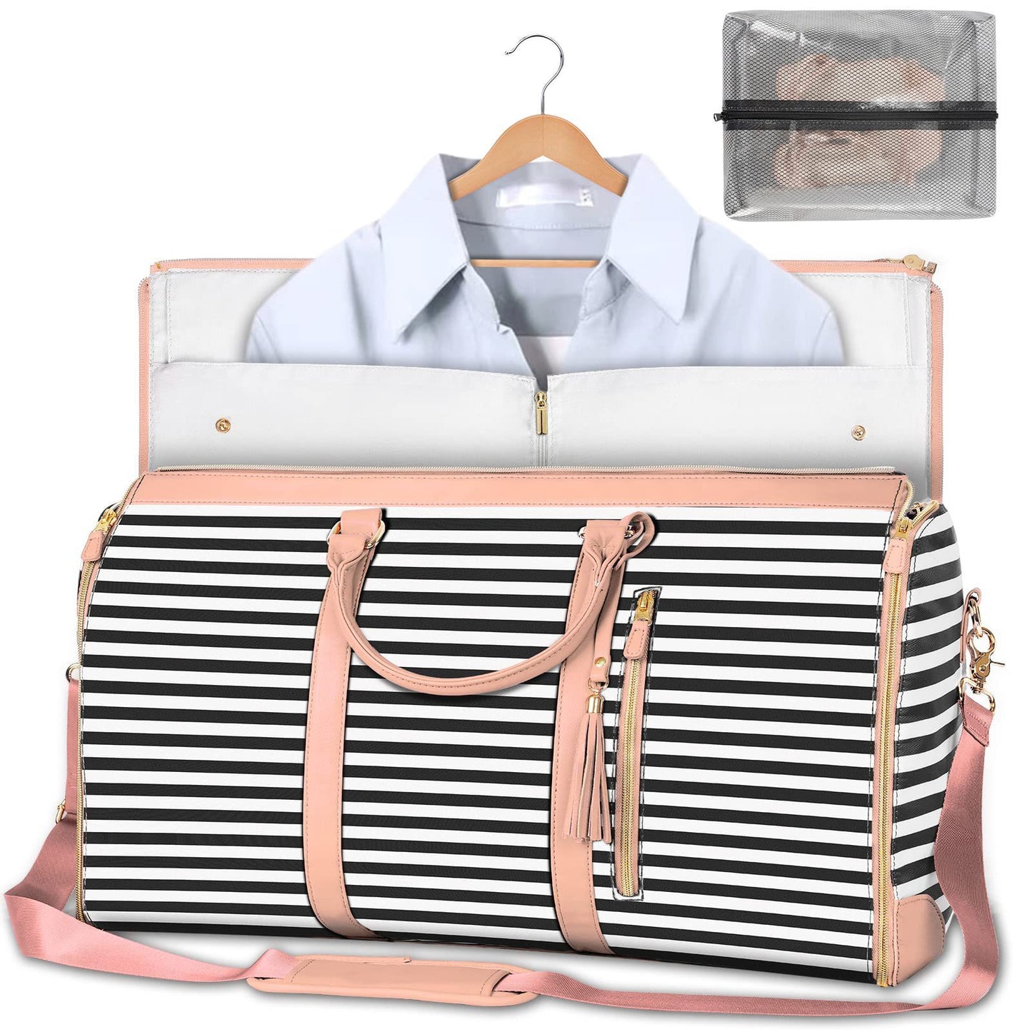 Large Capacity Travel Duffle Bag Women's Handbag Folding Suit
