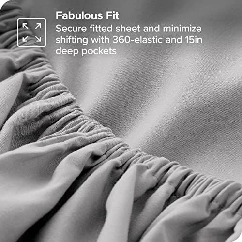 Bare Home Full Sheet Set - 1800 Ultra-Soft Microfiber Full Bed Sheets -