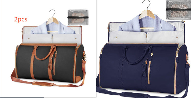 Large Capacity Travel Duffle Bag Women's Handbag Folding Suit