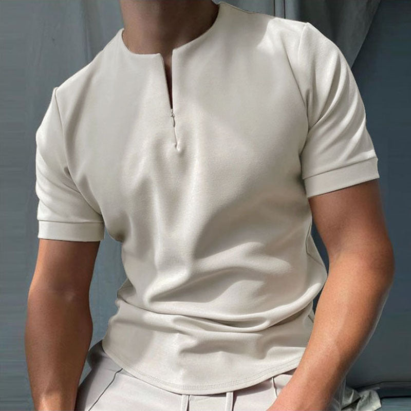 Men's Polo Shirt Men Solid Polo Shirts