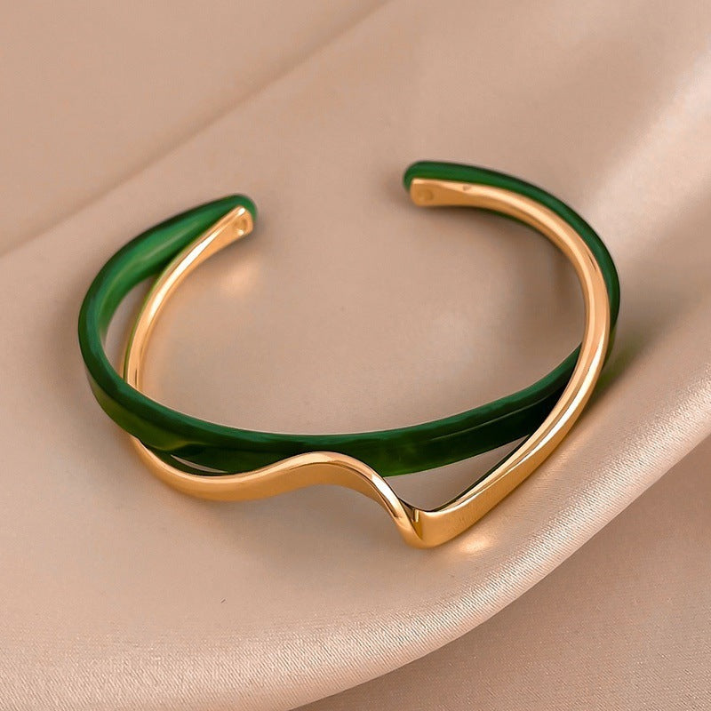 Metal White Shellfish Plate Bracelet For Women