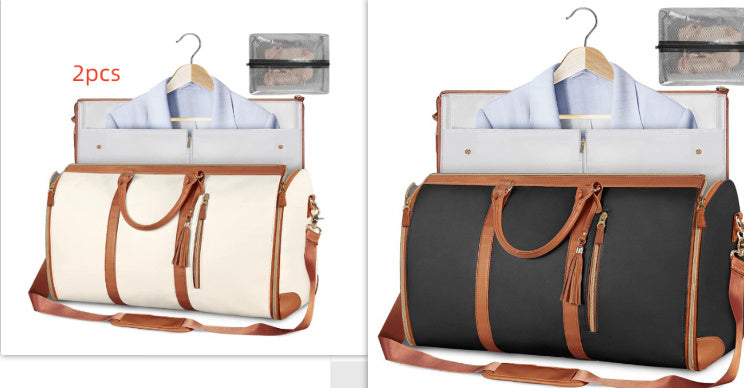 Large Capacity Travel Duffle Bag Women's Handbag Folding Suit