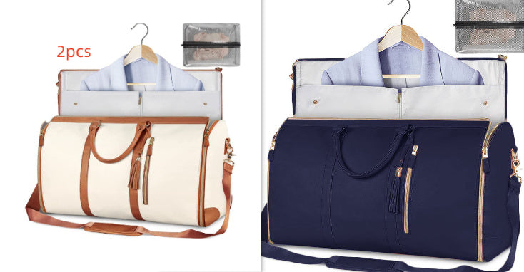 Large Capacity Travel Duffle Bag Women's Handbag Folding Suit
