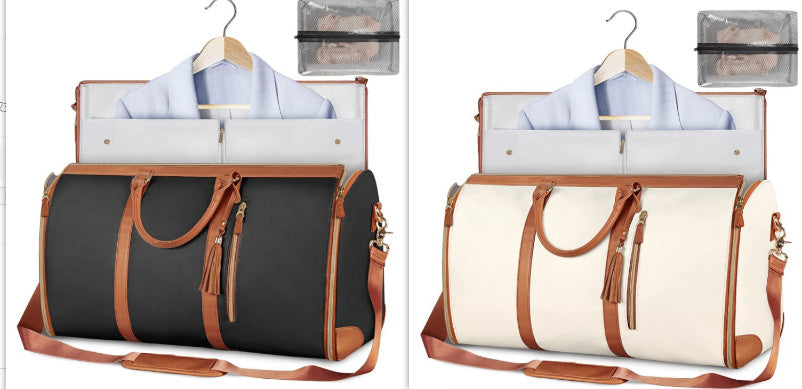 Large Capacity Travel Duffle Bag Women's Handbag Folding Suit