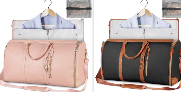 Large Capacity Travel Duffle Bag Women's Handbag Folding Suit