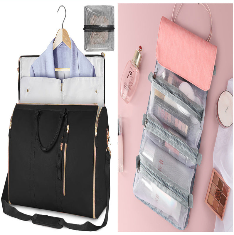 Large Capacity Travel Duffle Bag Women's Handbag Folding Suit