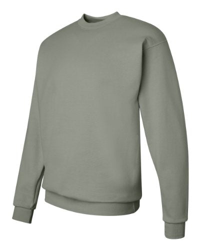 Hanes Men's Sweatshirt, EcoSmart Fleece Crewneck Sweatshirt, Cotton-Blend Fleece Sweatshirt, Plush Fleece Pullover Sweatshirt, Black, Large