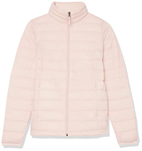 Amazon Essentials Women's Lightweight Long-Sleeve Water-Resistant Puffer Jacket (Available in Plus Size), Black, Medium