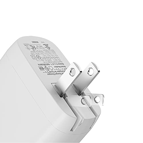 Amazon Basics 30W One-Port GaN USB-C Wall Charger with Power Delivery PD for Tablets & Phones (iPhone 14/13/12/11/X,iPad,Samsung)-White (non-PPS)