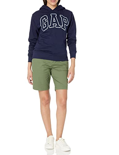 GAP womens Logo Sherpa Lined Hood Sweatshirt, Holiday Green, XX-Small US