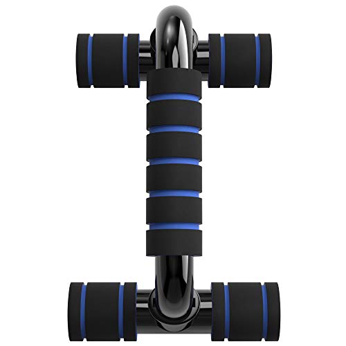 Readaeer Push Up Bars Gym Exercise Equipment Fitness 3 Pair Pushup Handles with Cushioned Foam Grip and Non-Slip Sturdy Structure Push Up Bars for Men & Women(Black)