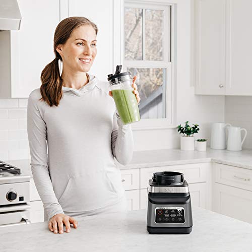 Ninja BN751C, Professional Plus Blender DUO With Auto-iQ, Black/Silver, 1200W (Canadian Version)