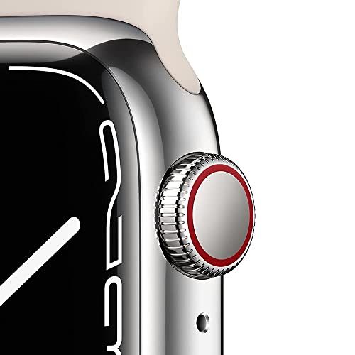 Apple Watch Series 7 (GPS + Cellular, 45 MM) Starlight Aluminum Case
