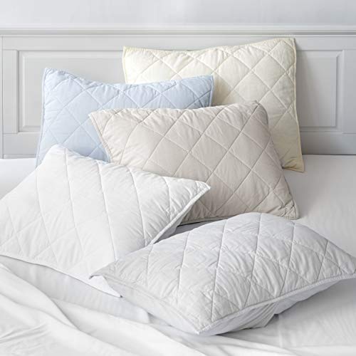 Welhome Soft Finish 100% Cotton Percale Sheet | 4 Piece Set | Full Size | White |
