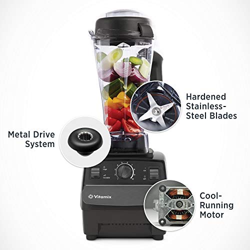 Vitamix 001372 Blender Professional-Grade Container, Self-Cleaning 64 oz, Black