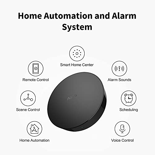 Aqara Smart Hub M2 (2.4 GHz Wi-Fi Required), Smart Home Bridge for Alarm System, IR Remote Control, Home Automation, Supports Alexa, Google Assistant, Apple HomeKit and IFTTT