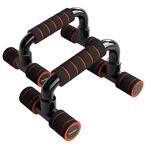 Readaeer Push Up Bars Gym Exercise Equipment Fitness 3 Pair Pushup Handles with Cushioned Foam Grip and Non-Slip Sturdy Structure Push Up Bars for Men & Women(Black)
