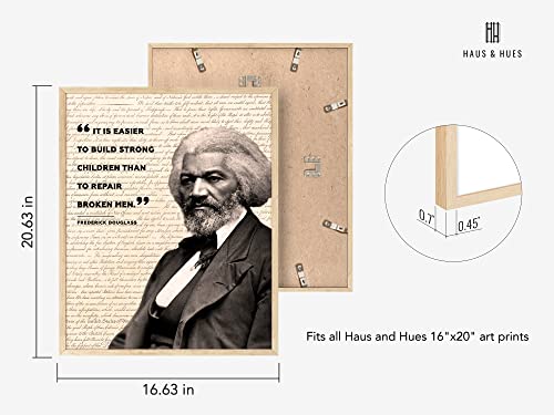African American Art Black History Posters for Classroom - by Haus and Hues | Black History Month Decorations & African American Posters for Classroom | Black History Quotes Framed Black - 8x10