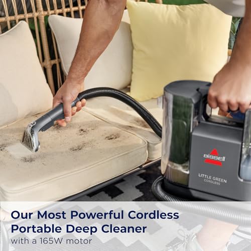 BISSELL Little Green Multi-Purpose Portable Carpet and Upholstery Cleaner, Car and Auto Detailer, with Exclusive Specialty Tools, Green, 1400B