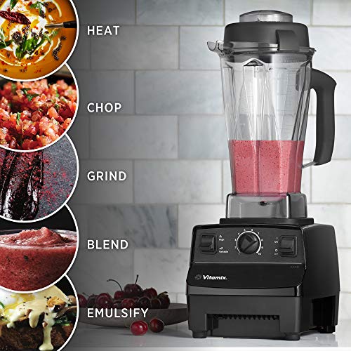 Vitamix 001372 Blender Professional-Grade Container, Self-Cleaning 64 oz, Black