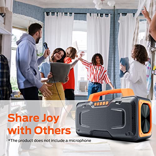 Portable Bluetooth Speaker,70W High Volume,Upgraded Version,IPX 7 Waterproof Speaker,Wireless Bluetooth 5.0, Power Bank, Long-Term Playback,Suitable Parties,Outdoor