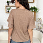 V-Neck Half Sleeve Blouse