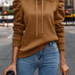 Solid Color Long-sleeved Casual Women's Top Sweater