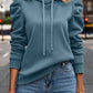 Solid Color Long-sleeved Casual Women's Top Sweater