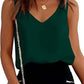 Women Tank Top Summer Casual V Neck Camisole Blouses Loose Sleeveless Cami Basic Tank Shirt