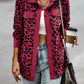 Leopard Print Shirt Coat Fashion Button Long Sleeve Jacket Women