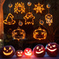 Halloween Window Hanging LED Lights Spider Pumpkin Hanging Ghost