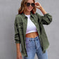 Fashion Ripped Shirt Jacket Female Autumn And Spring Casual Tops Womens Clothing