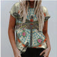 EBay Female Dragonfly Print Crew Neck T-shirt